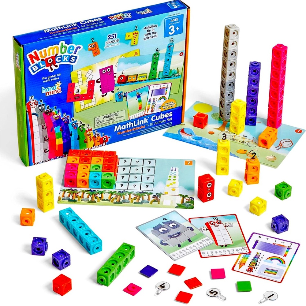 hand2mind MathLink Cubes Numberblocks 1-10 Activity Set
